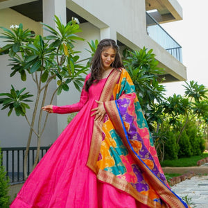 ravishing pink maxi set