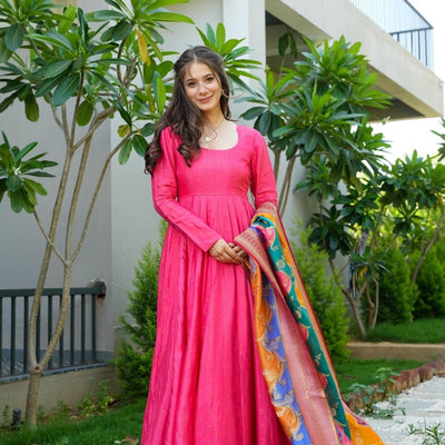 ravishing pink maxi set
