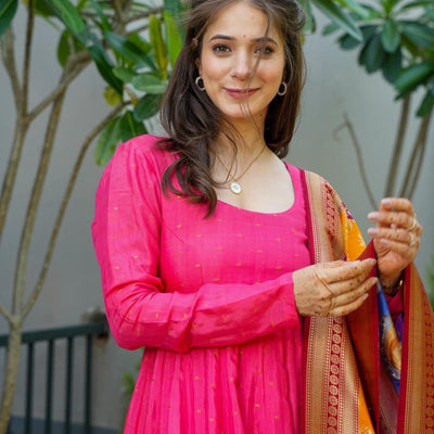 ravishing pink maxi set