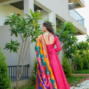 ravishing pink maxi set