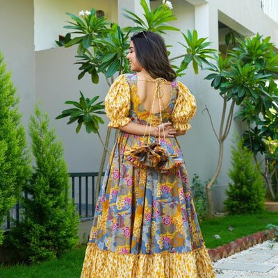 Sunlit-day cotton maxi