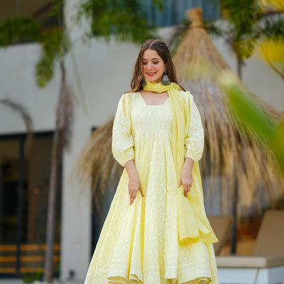 mable lime cotton suit set