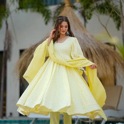 mable lime cotton suit set