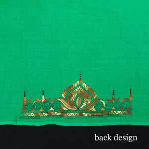 Bengal Heavy Kantha Embroidery Work Pure Cotton Blouse Piece