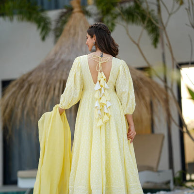 mable lime cotton suit set