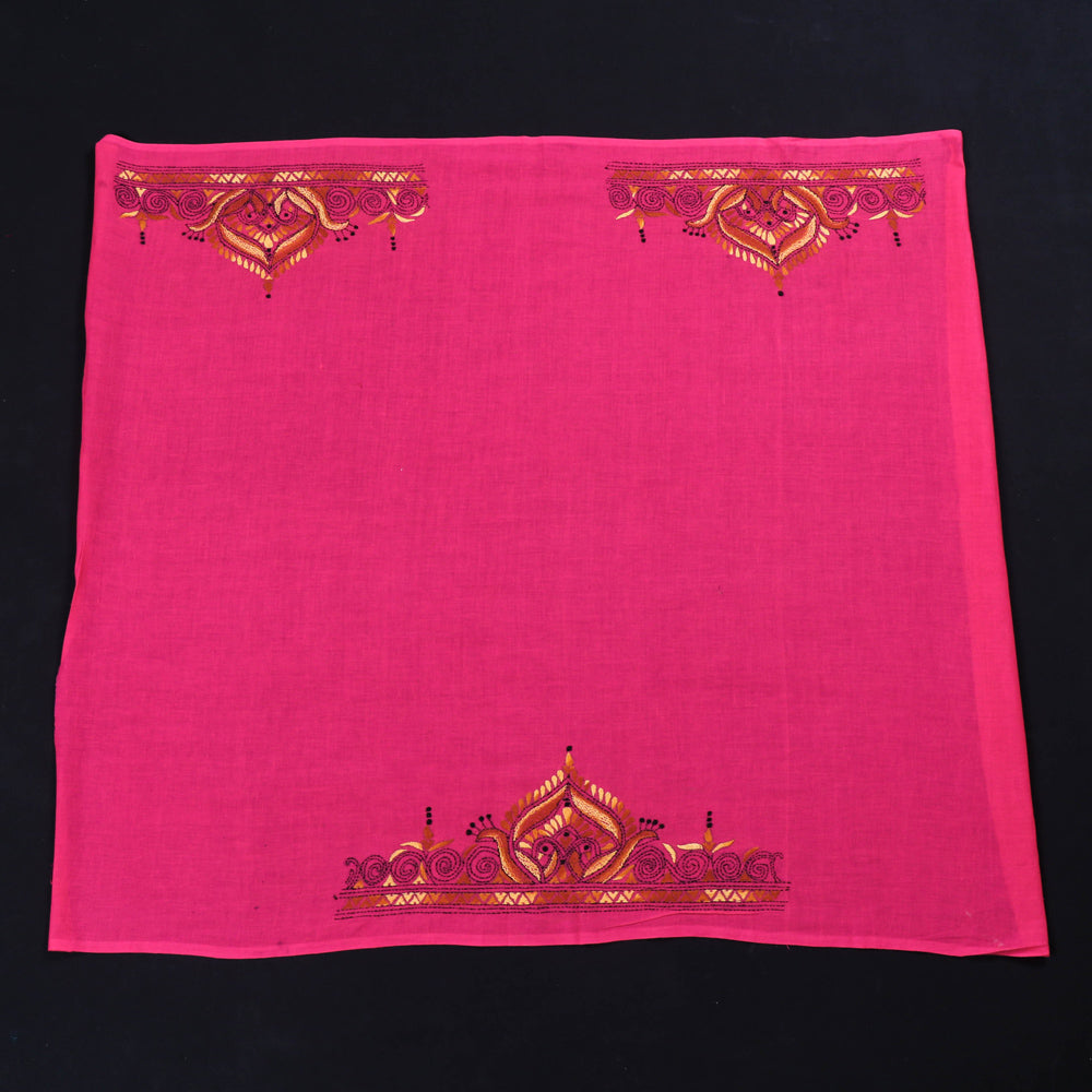 Bengal Kantha Embroidery Work Pure Cotton Blouse Piece