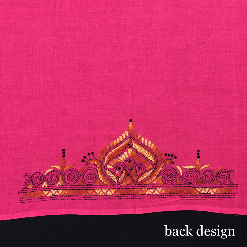 Bengal Kantha Embroidery Work Pure Cotton Blouse Piece