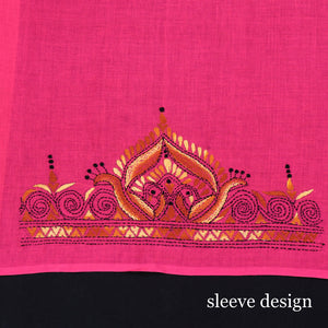 Bengal Kantha Embroidery Work Pure Cotton Blouse Piece