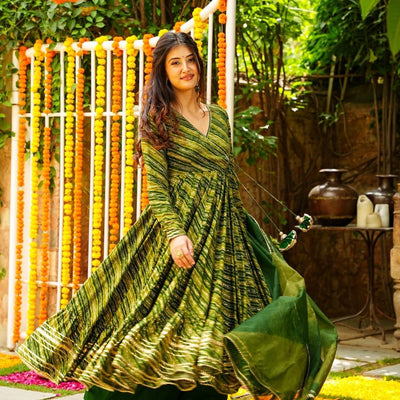 Ruth green kurta-palazzo set