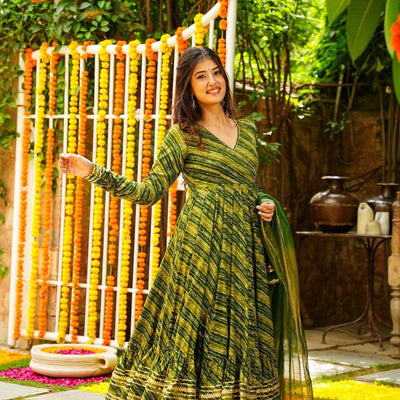 Ruth green kurta-palazzo set