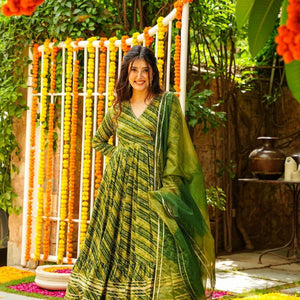 Ruth green kurta-palazzo set