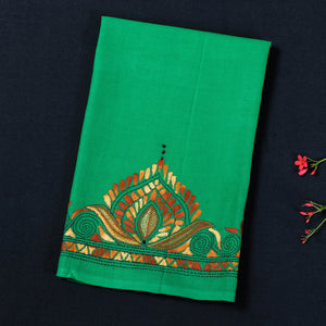 Bengal Heavy Kantha Embroidery Work Pure Cotton Blouse Piece
