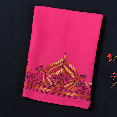 Bengal Kantha Embroidery Work Pure Cotton Blouse Piece