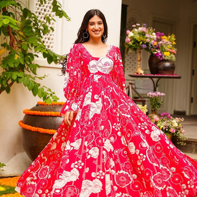 Rosie red chinon maxi