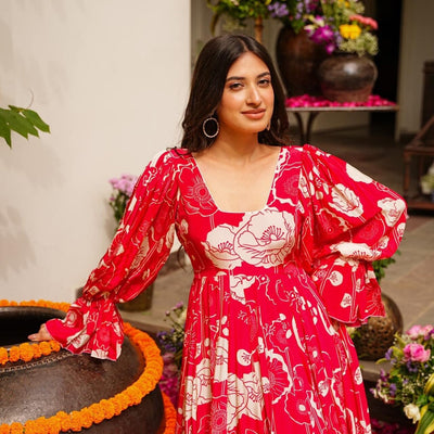 Rosie red chinon maxi