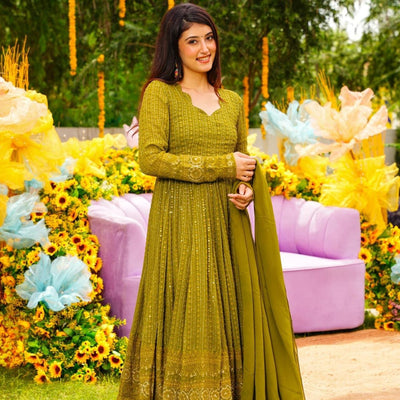 Rukhsar EMBROIDERED GEORGETTE SUIT SET