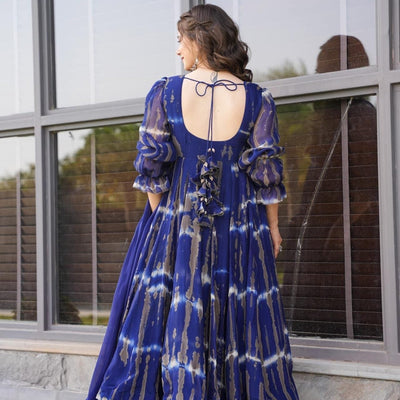 Trinity blue organza suit set