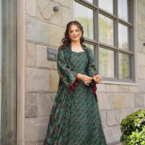 Reiko muslin shrug-set