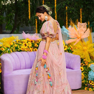 Pink Marshmallow lehenga choli set