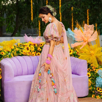 Pink Marshmallow lehenga choli set