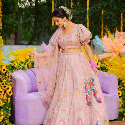 Pink Marshmallow lehenga choli set