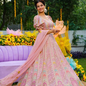 Pink Marshmallow lehenga choli set