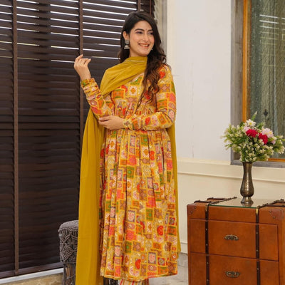 Anusha rayon suit set