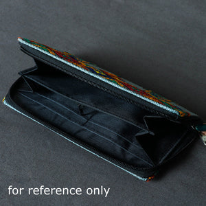 Black - Tribal Hand Embroidered Jute Clutch Wallet