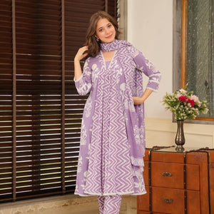 Lavender Bliss cotton suit set