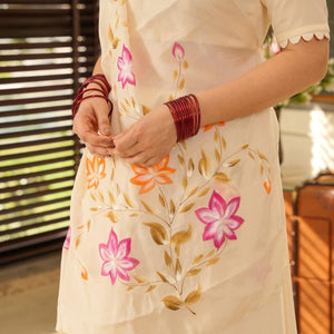 Anuradha handpainted saree