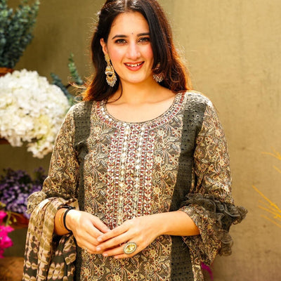 Boho rayon kurta set