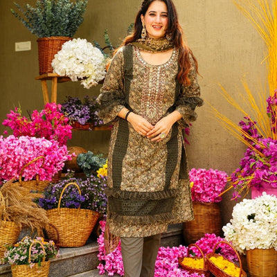 Boho rayon kurta set
