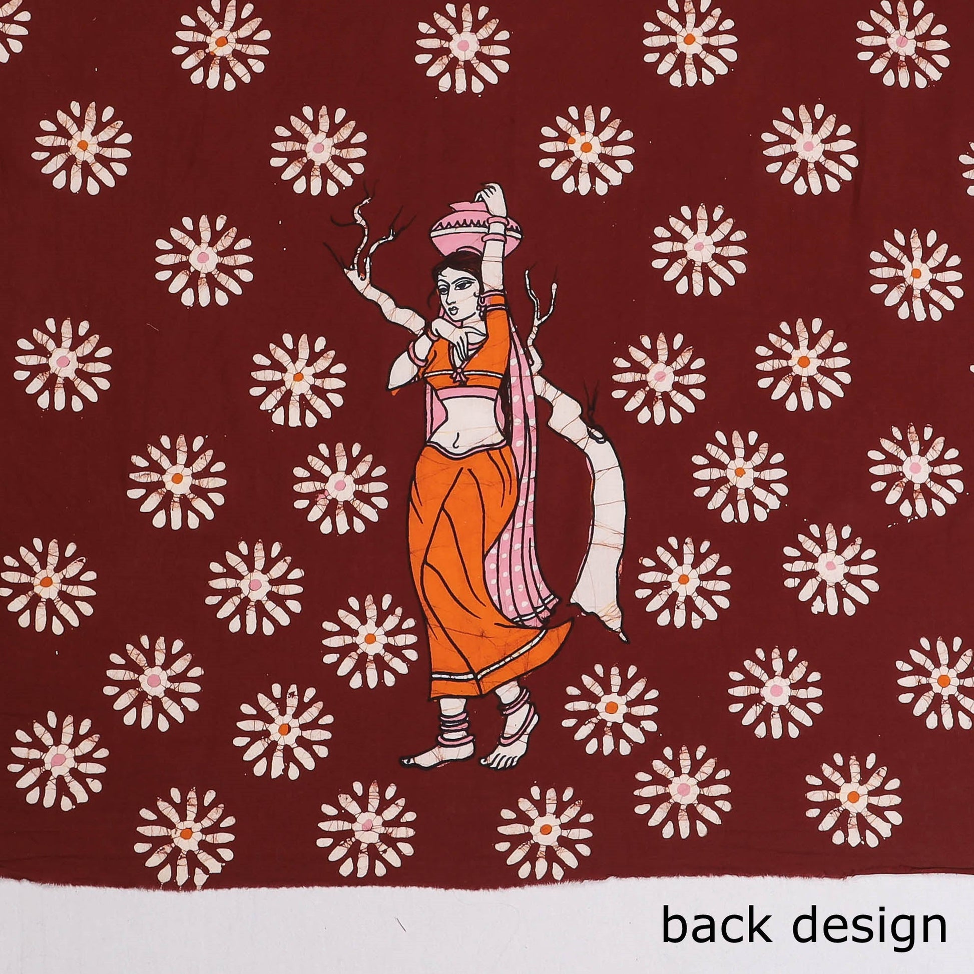 Brown - Hand Batik Printing Cotton Blouse Piece