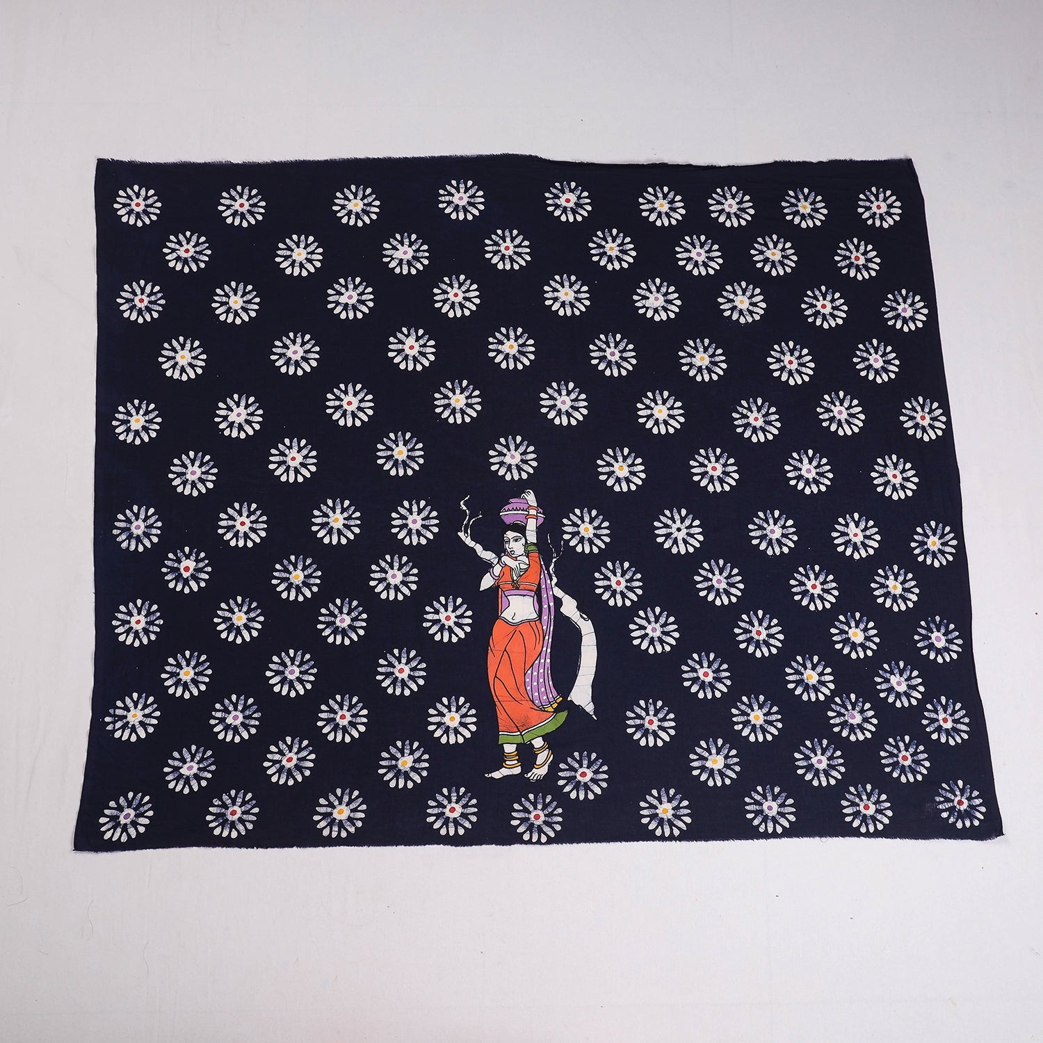 Blue - Hand Batik Printing Cotton Blouse Piece