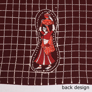 Brown - Hand Batik Printing Cotton Blouse Piece