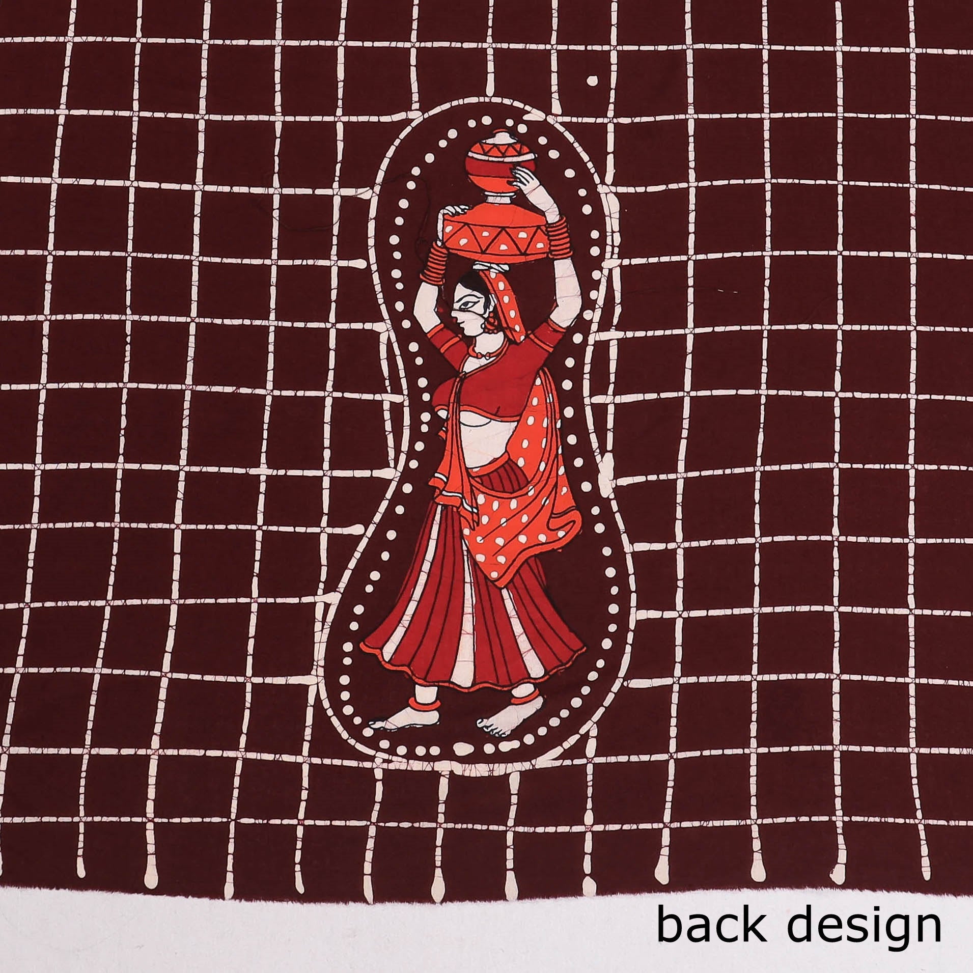 Brown - Hand Batik Printing Cotton Blouse Piece