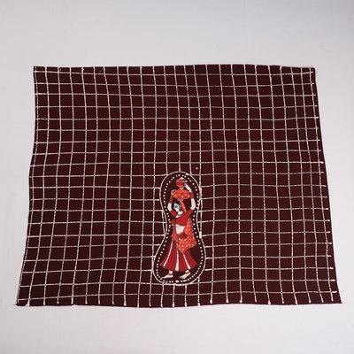 Brown - Hand Batik Printing Cotton Blouse Piece