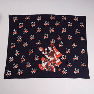 Black - Hand Batik Printing Cotton Blouse Piece