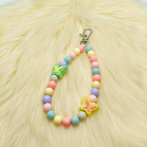 Pastel Butterfly Phone Hook Chain Charm
