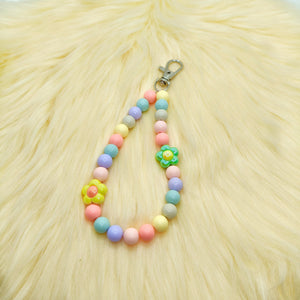 Pastel Flower Phone Hook Chain Charm