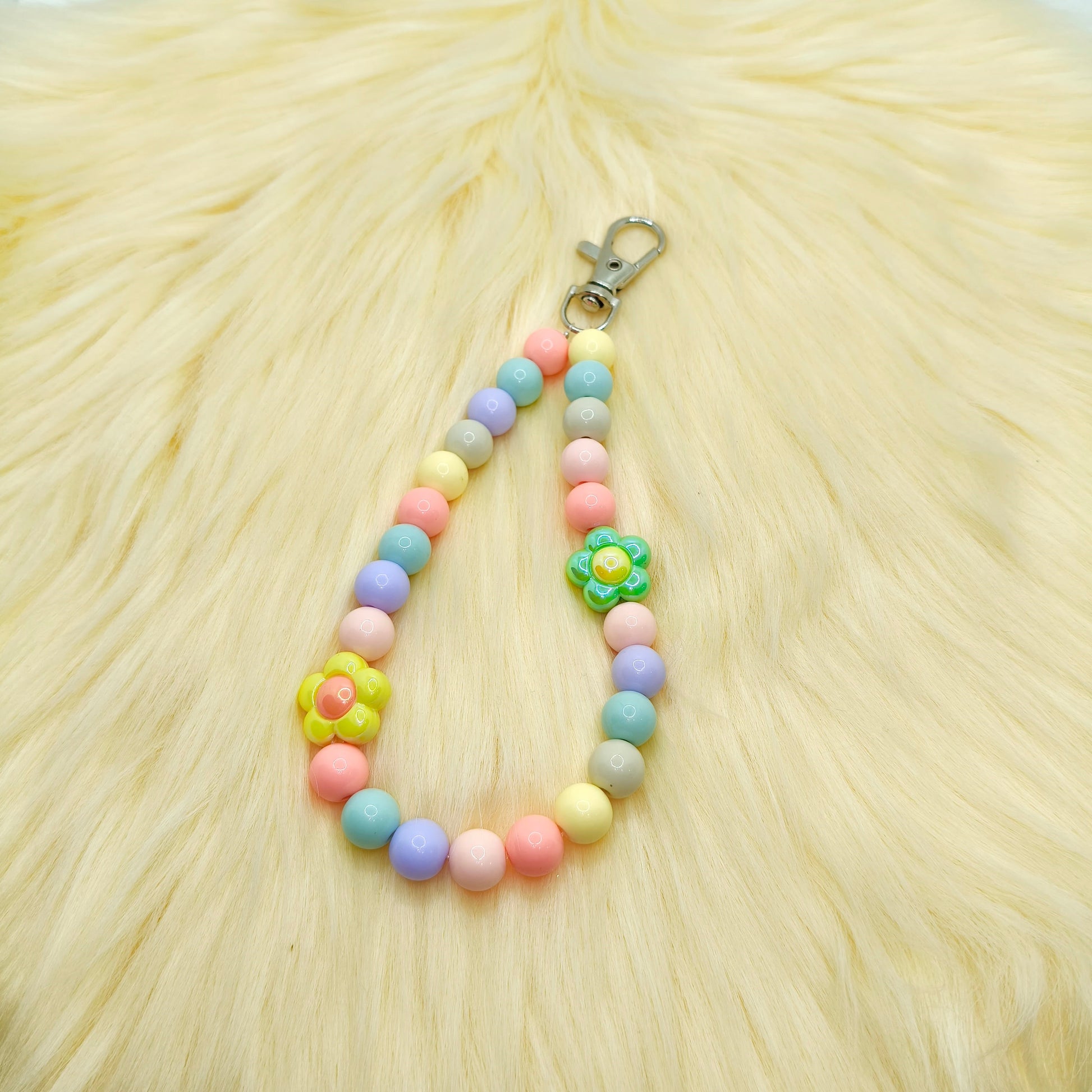 Pastel Flower Phone Hook Chain Charm