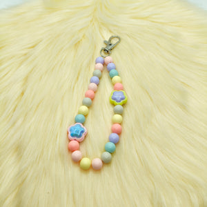 Pastel Floral Phone Hook Chain Charm