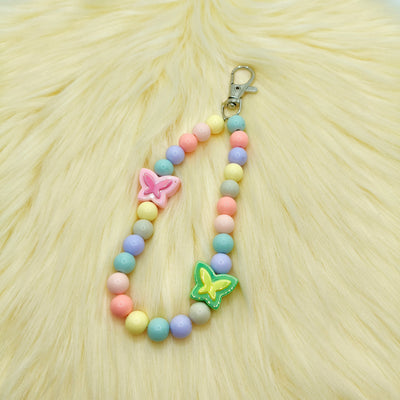Pastel Butterfly Phone Hook Chain Charm