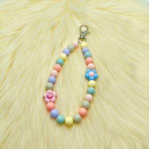 Pastel Flower Phone Hook Chain Charm