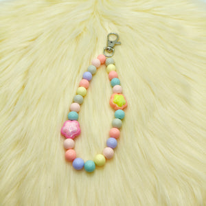 Pastel Floral Phone Hook Chain Charm