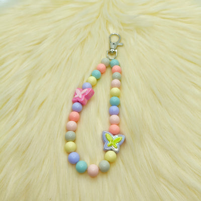 Pastel Butterfly Phone Hook Chain Charm