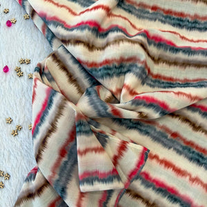 Cream linen cotton fabric # 051