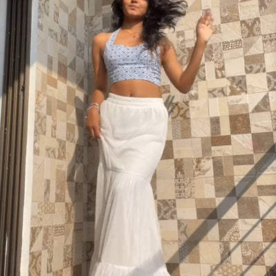 Blue Indie Halter Top
