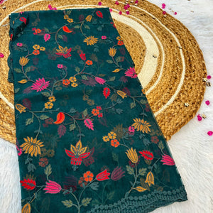 Organza dark dupatta #0040