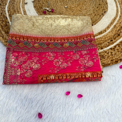 Red organza duppata #032